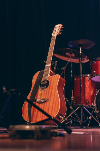 Brown Acoustic Guitar Brown Acoustic Guitar