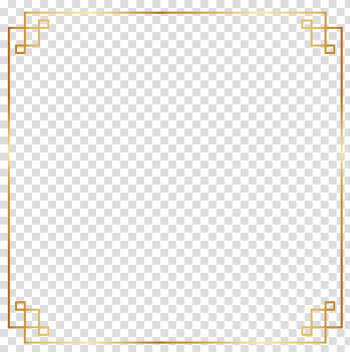 Brown and beige border illustration, Gold Chinoiserie, Golden simple frame transparent background PNG clipart