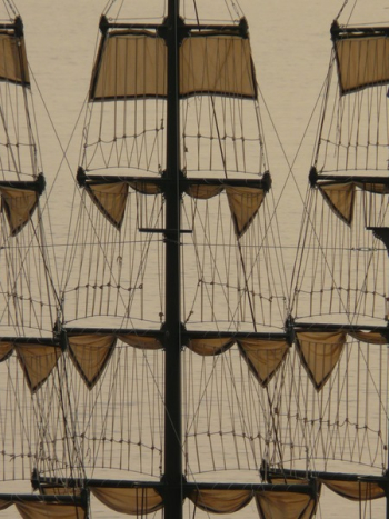Brown and Black Galleon Sails Brown and Black Galleon Sails