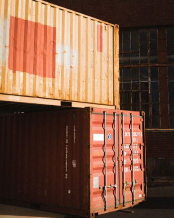 brown and red shipping containers brown and red shipping containers