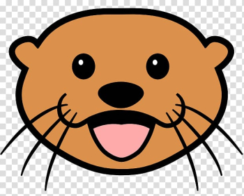 Brown animal head , Sea otter Cartoon , otter transparent background PNG clipart Brown animal head , Sea otter Cartoon , otter transparent background PNG clipart