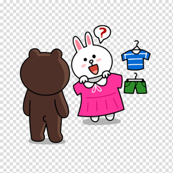 Brown bear Line Friends LINE BROWN FARM, bear transparent background PNG clipart Brown bear Line Friends LINE BROWN FARM, bear transparent background PNG clipart