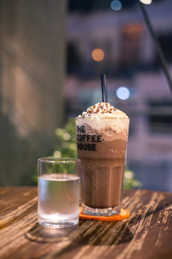 Brown Beverage on Table Brown Beverage on Table