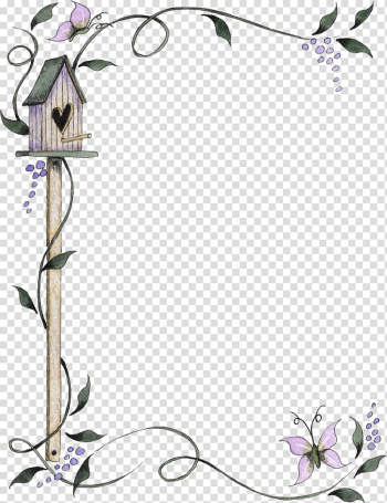 Brown birdhouse with vines , Drawing Letter Pin , aqua frame transparent background PNG clipart