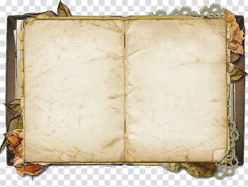 Brown book, Paper Book Parchment , Vintage parchment transparent background PNG clipart