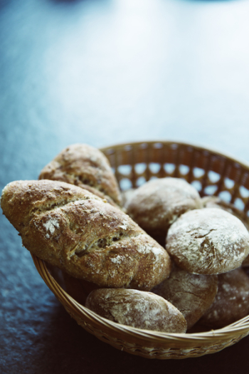Brown Bread on Brown Woven Basket Brown Bread on Brown Woven Basket