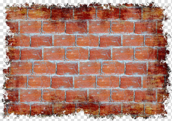 Brown brick wall illustration, Stone wall Brick Wall decal Tile, Brick pattern label material transparent background PNG clipart