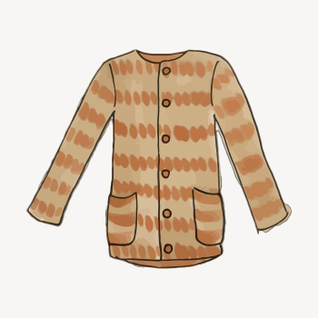 Brown cardigan, apparel, marker art | Free Photo - rawpixel Brown cardigan, apparel, marker art | Free Photo - rawpixel