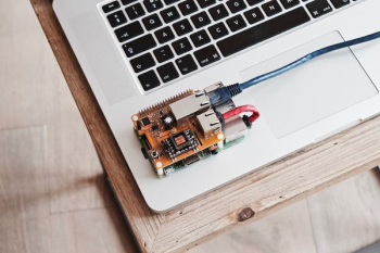 brown circuit board on laptop brown circuit board on laptop