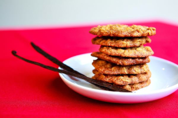 brown cookies on white saucer brown cookies on white saucer