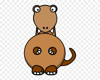 Brown Dinosaur Clip Art - Dinosaur Clipart