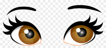 Brown Female Eyes Png Clip Art - Brown Eyes Transparent