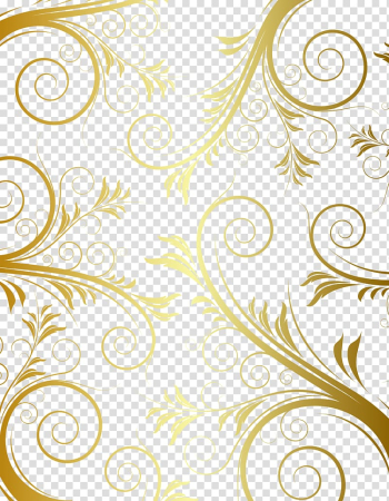 Brown floral , Floral design Gold Pattern, European gold border pattern transparent background PNG clipart