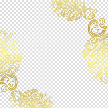 Brown floral frame , Pattern, Gold decorative patterns transparent background PNG clipart