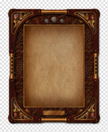 Brown frame, Steampunk Frames , steampunk transparent background PNG clipart Brown frame, Steampunk Frames , steampunk transparent background PNG clipart