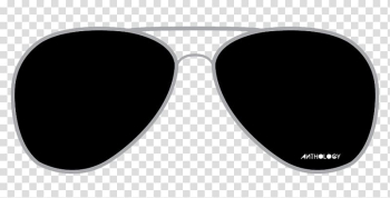 Brown framed black lens aviator-style sunglasses illustration, Sunglasses Goggles Lens, Aviator Sunglass transparent background PNG clipart