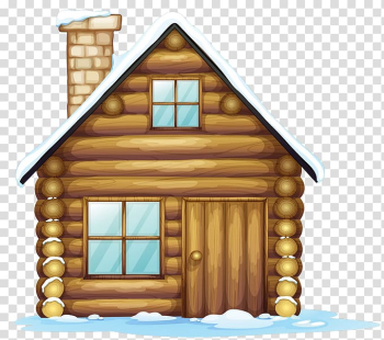 Brown house illustration, Gingerbread house Christmas , Winter Christmas House transparent background PNG clipart