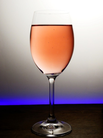 Brown Liquid-filled Goblet Glass Brown Liquid-filled Goblet Glass