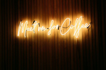 brown neon signage brown neon signage