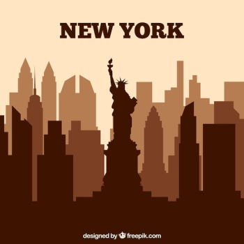 Brown new york skyline Brown new york skyline