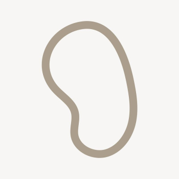 Brown outline blob shape sticker, | Free Vector - rawpixel Brown outline blob shape sticker, | Free Vector - rawpixel