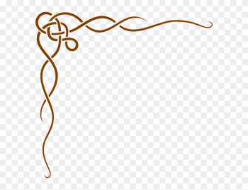 Brown Page Border Clip Art At Clkercom Vector Online - Shamrock Vine Corner Rubber Stamp By Drs Designs