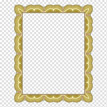 Brown pattern frame transparent background PNG clipart