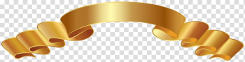 Brown ribbon illustration, file formats Lossless compression, Bannner Gold transparent background PNG clipart