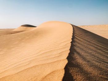 Brown Sand Under Blue Sky Brown Sand Under Blue Sky
