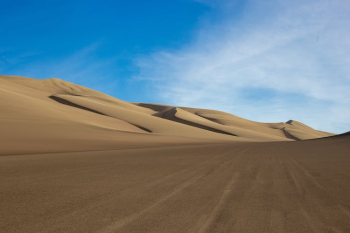 Brown Sand Under Blue Sky Brown Sand Under Blue Sky