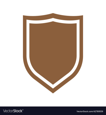 brown shield solid icon brown shield solid icon