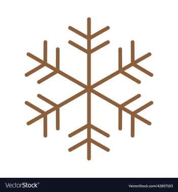 brown snowflake icon or logo brown snowflake icon or logo