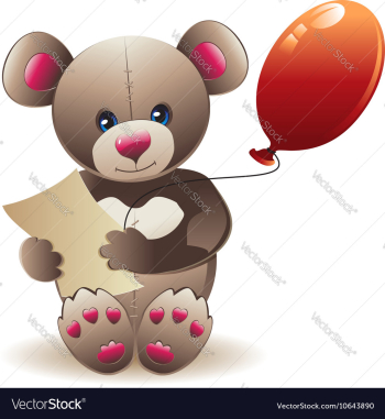 Brown Teddy Bear vector image Brown Teddy Bear vector image