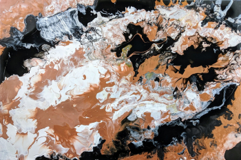 Brown, White, and Black Paint Splatter Brown, White, and Black Paint Splatter