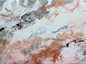 Brown, White, Gray, and Black Abstract Painting Brown, White, Gray, and Black Abstract Painting