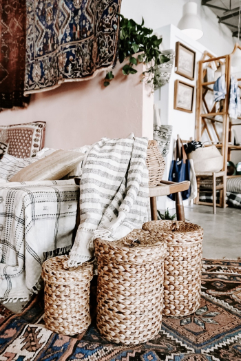 Brown Wicker Basket Brown Wicker Basket