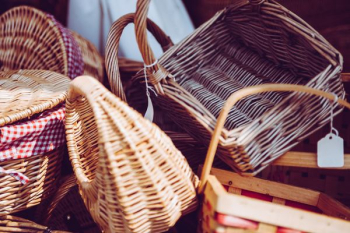 brown wicker basket lot brown wicker basket lot