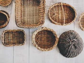 brown wicker basket lot brown wicker basket lot
