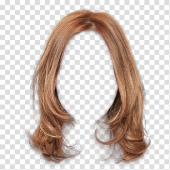 Brown wig , Brown hair Long hair Hairstyle, Brown hair clips to pull Free transparent background PNG clipart