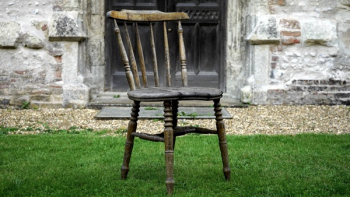 Brown Wooden Chair on Grass Brown Wooden Chair on Grass