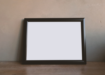Brown Wooden Rectangular Photo Frame