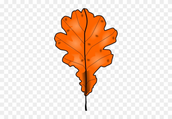 Brun Automne Feuilles Vecteur Une Image Clipart - Orange Leaf Clip Art