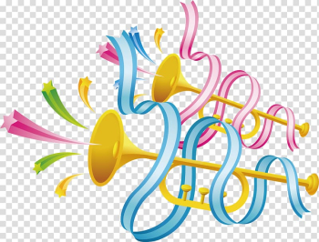 Brush Birthday Party, Ribbon horn transparent background PNG clipart Brush Birthday Party, Ribbon horn transparent background PNG clipart