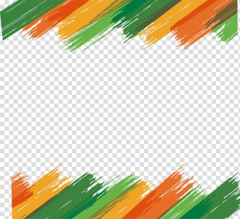 Brush Interior Design Services, Color brush border, green, orange, and yellow brush trokes filter transparent background PNG clipart