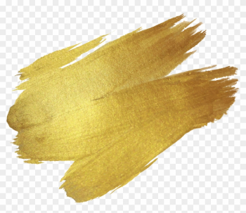 Brush Paint Gold Drawing - Gold Brush Stroke Png