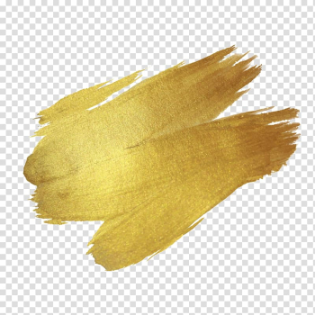 Brush Paint Gold Drawing, Gold paint, brown abstract painting transparent background PNG clipart