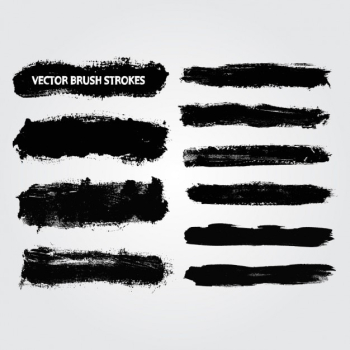 Brush strokes collection Brush strokes collection