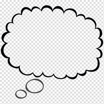 Bubble message illustration, Speech balloon Thought , Thought Bubble transparent background PNG clipart