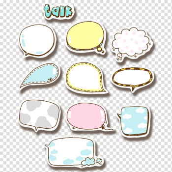 Bubble talk , Color Bubble Speech balloon Dialogue , Dialogue Box transparent background PNG clipart