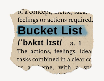 Bucket list ripped dictionary, editable | Free PSD - rawpixel Bucket list ripped dictionary, editable | Free PSD - rawpixel